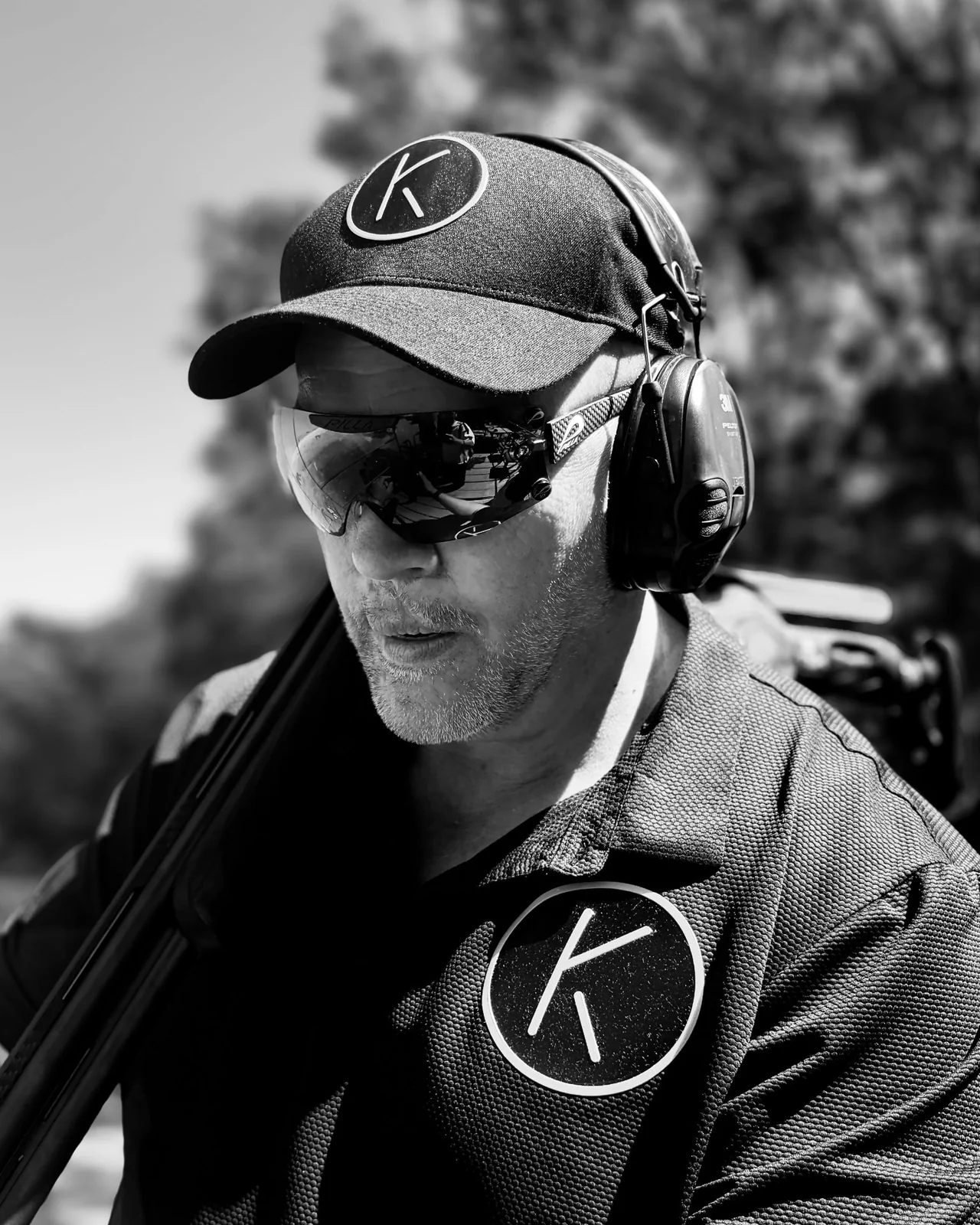 Portrait of ProShot Systems co-founder Hardus van Pletsen at a clay target range